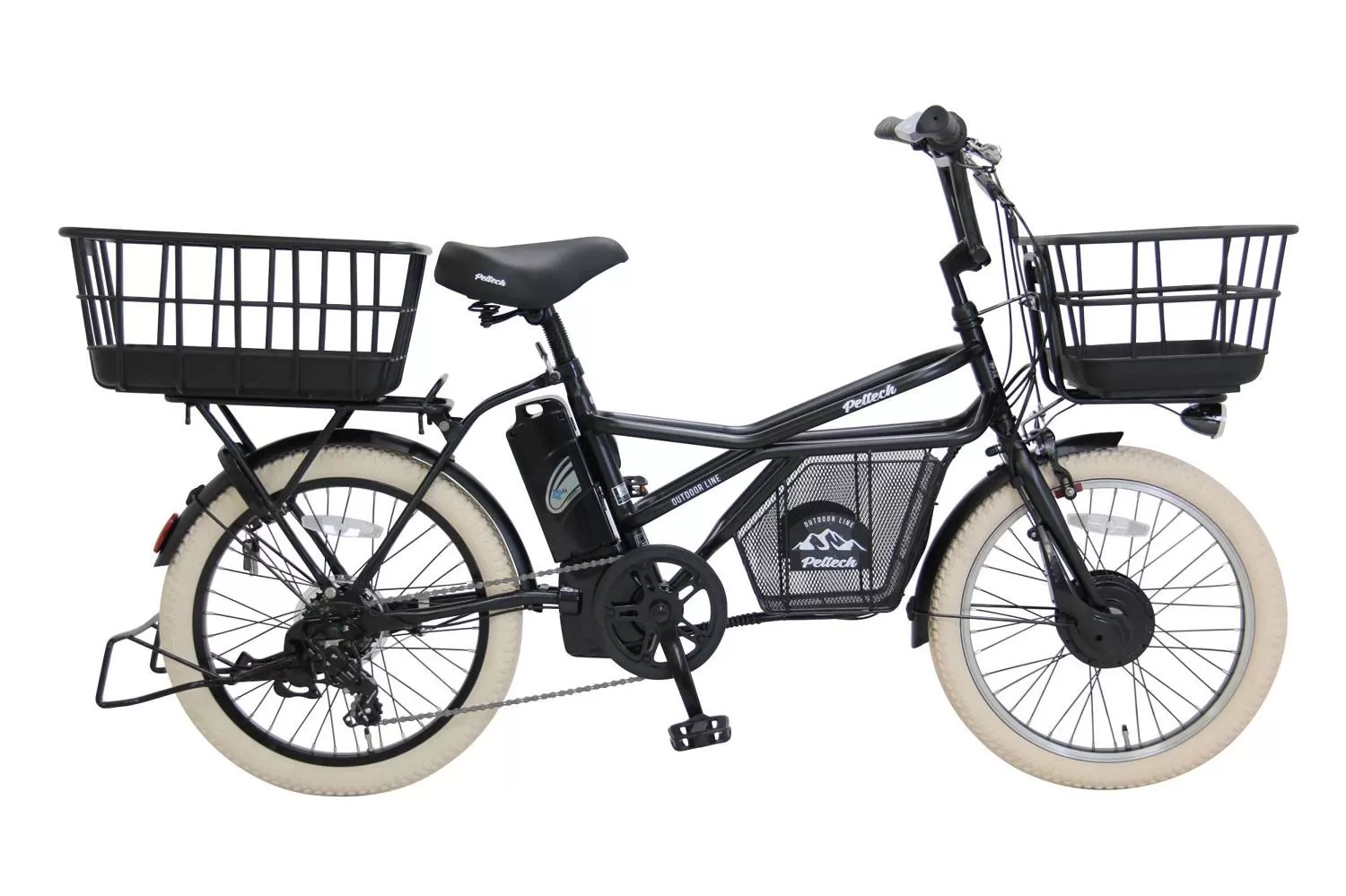 ヱビス自転車 ミニベロカーゴ電動アシスト自転車 GRC-515L-Cib シマノ製外装7段変速【マットブラック 】【【自転車 電動自転車 電動アシスト シマノ SHIMANO アウトドア スポーツ 人気 おすすめ 大阪府 堺市】