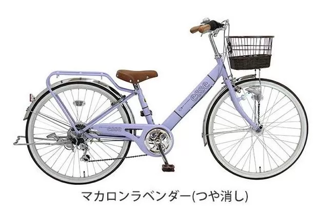 ヱビス自転車 子供自転車 エッセ24インチ シマノ製外装6段変速 マカロンラベンダー【 自転車 子供自転車 キッズ自転車 シマノ SHIMANO おしゃれ 人気 おすすめ キッズ サイクリング お取り寄せ 送料無料 大阪府 堺市】