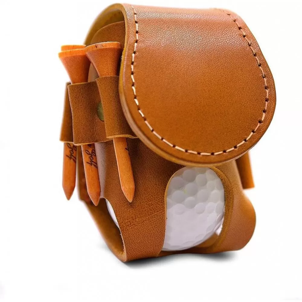 ゴルフボールホルダー【キャメル】