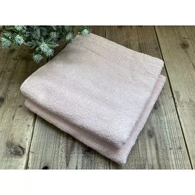 オーガニックコットン バスタオル 2枚組 ピンク 約60×120cm通常サイズ [0559]