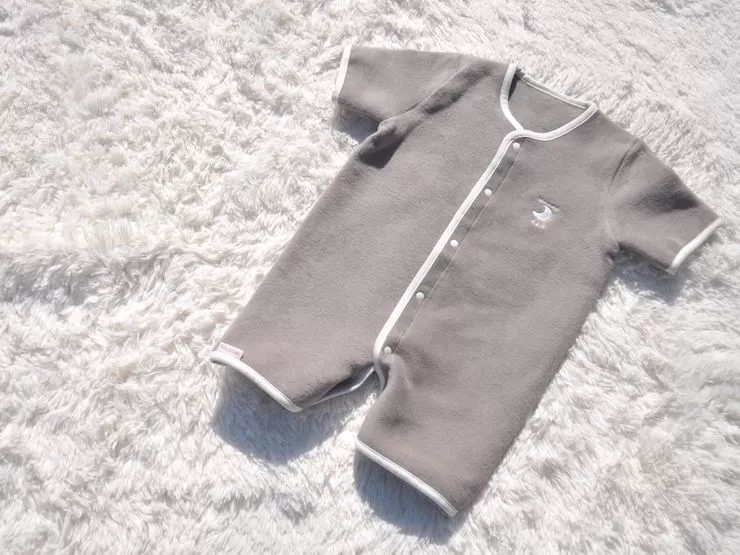 綿毛布 半袖スリーパー (Mサイズ) 2way仕様で暖か ブラウン 毛布の町 (泉大津産) sleeper-hs [3360]