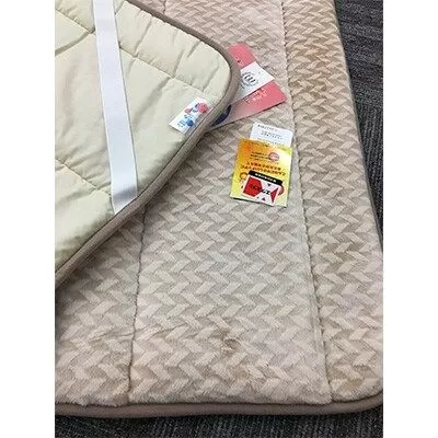 C.R.P加工 ソフトマイヤー 敷パッド シングルサイズ ベージュ 1枚 31508柄 [0631]