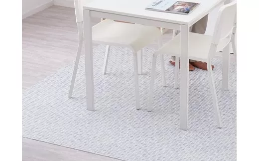 日本製 撥水・防炎 フリーカーペット 約182×260cm タイル 700040382型 [2242]