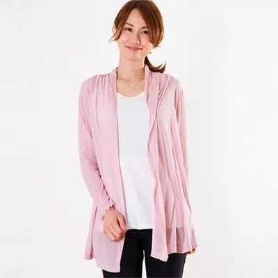【限定100着】レディース コットン100% シフォン ロングカーディガン(Mサイズ) [0311]