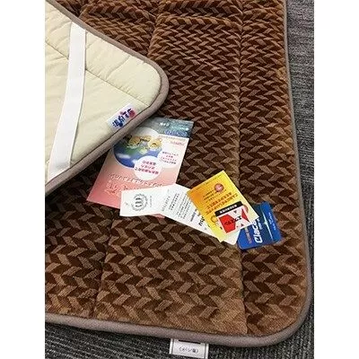 C.R.P加工 ソフトマイヤー 敷パッド シングルサイズ ブラウン 1枚 31508柄 [0630]