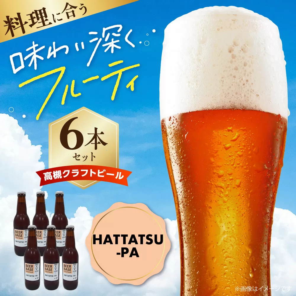 高槻クラフトビール HATTATSU-PA 6本 お酒 ビール クラフトビール 瓶 ギフト 大阪府高槻市/株式会社C-style [AOCI013]
