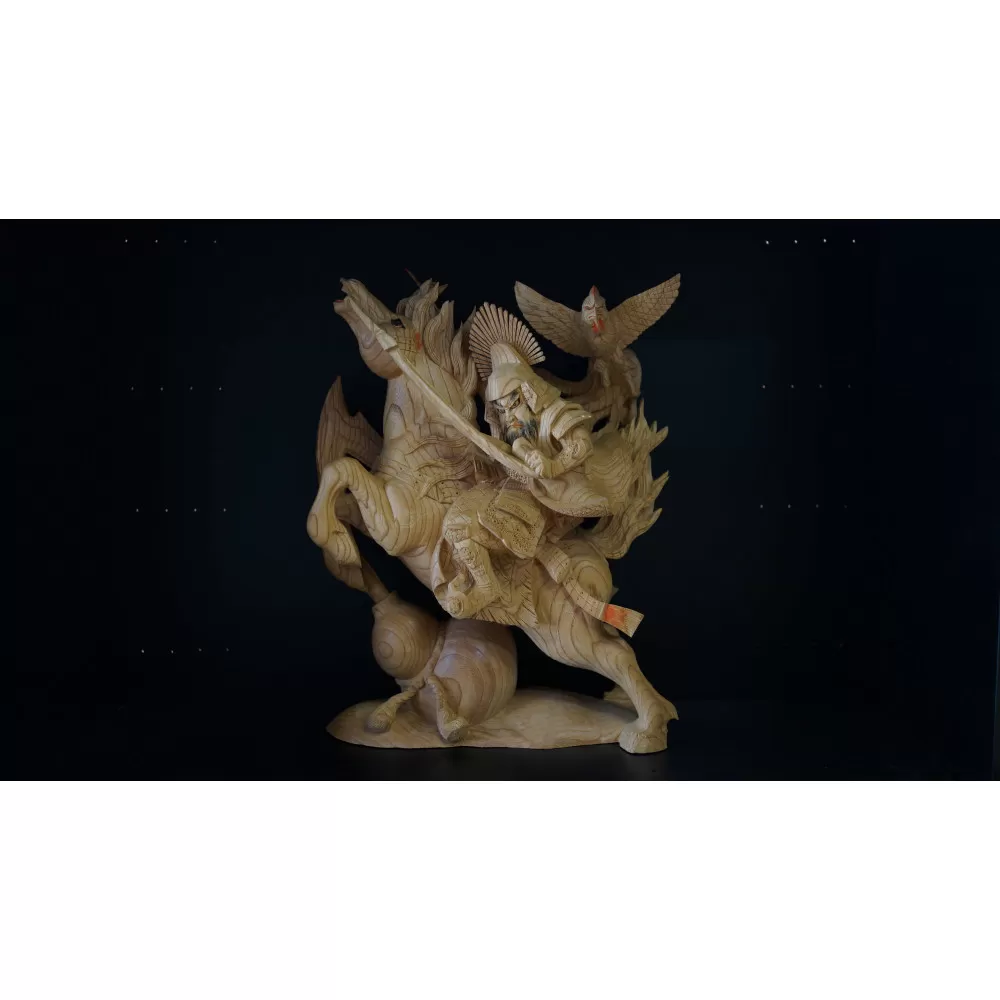 だんじり彫刻　馬乗り(騎馬武者)