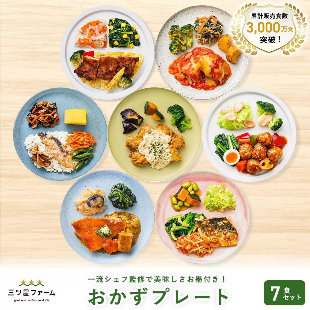 三ツ星ファームおかずプレート 7食セット