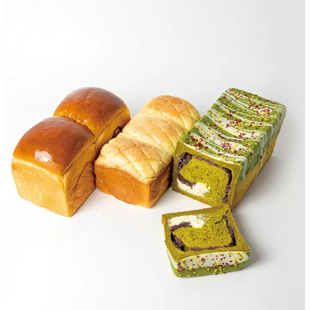 高級食パン 高級金賞食パン3種3本セット（山型／メロン／抹茶＆マスカルポーネ）