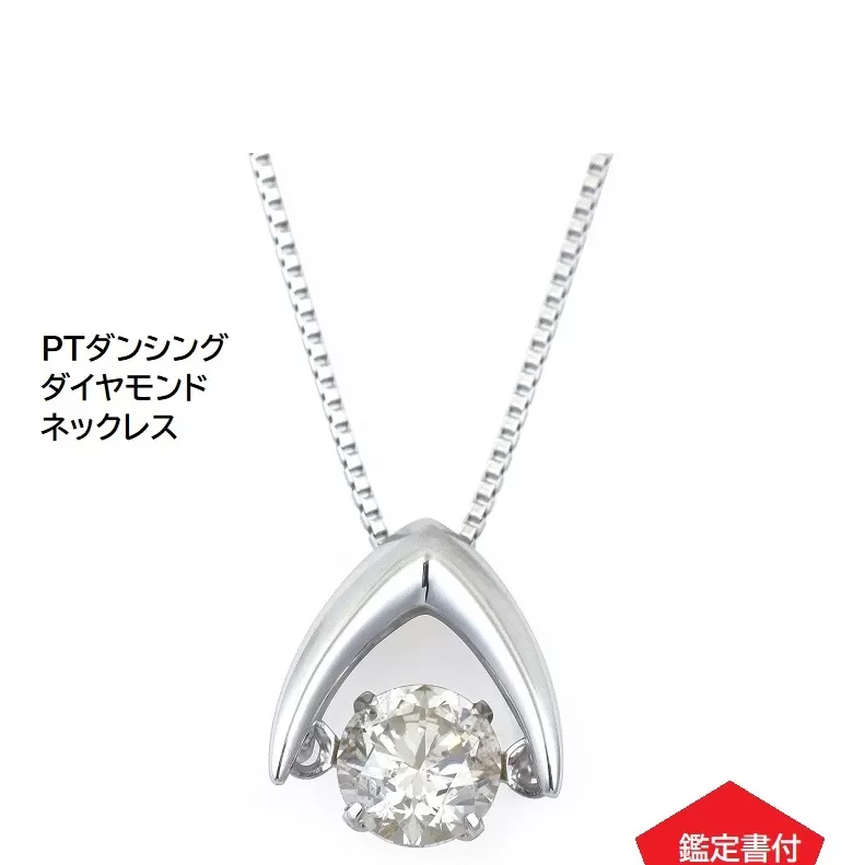 プラチナ・ダイアモンドネックレス（W113）【ジュエリー ファッション アクセサリー 贈り物】 J054