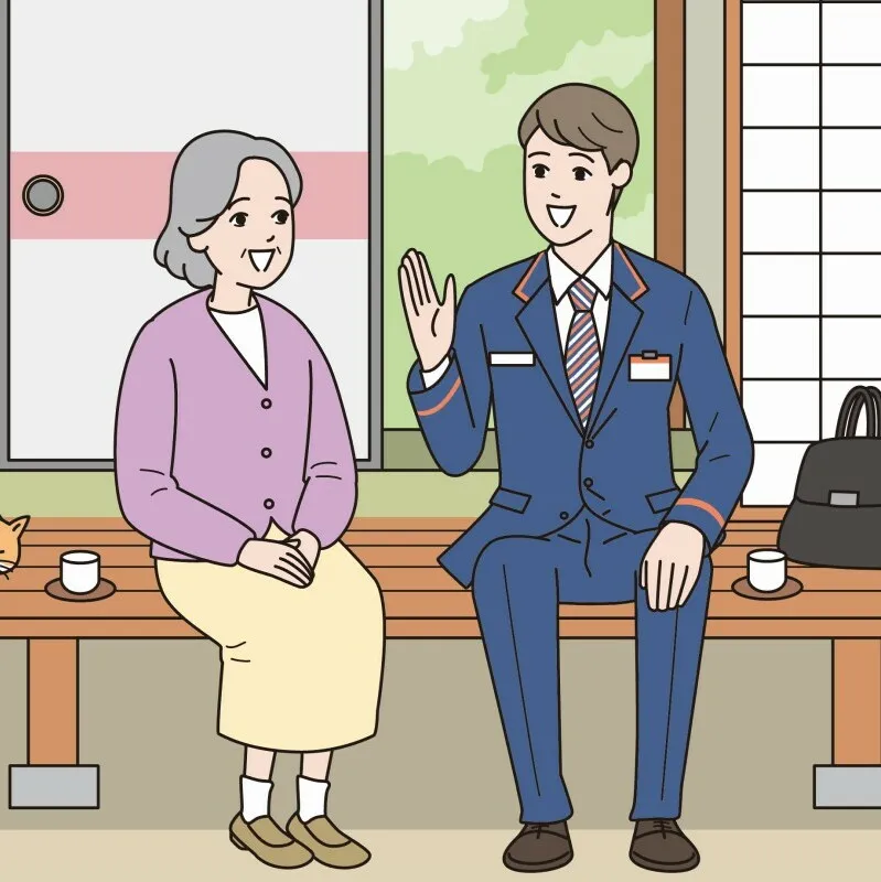 郵便局のみまもり訪問サービス（12カ月間） 100F015