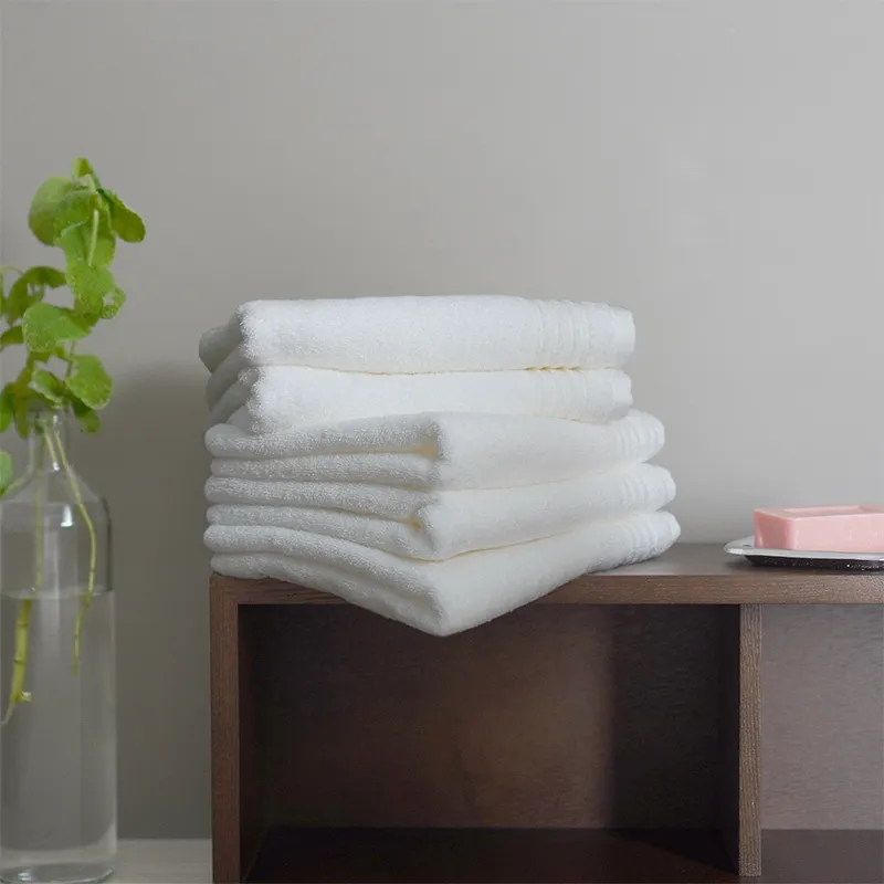 シルキータッチ フェイスタオル ホワイト5枚 G2076