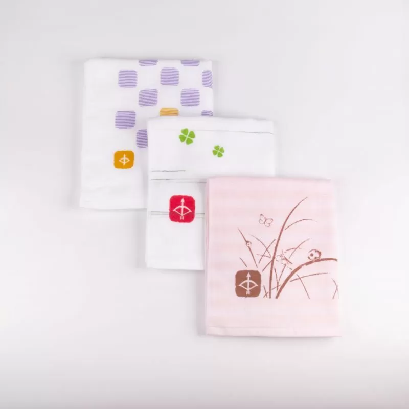 【スピード発送】JAPAN madeガーゼタオル 3枚セット（おまかせアソートD）【泉州タオル 国産 吸水 普段使い シンプル 日用品】 099H337
