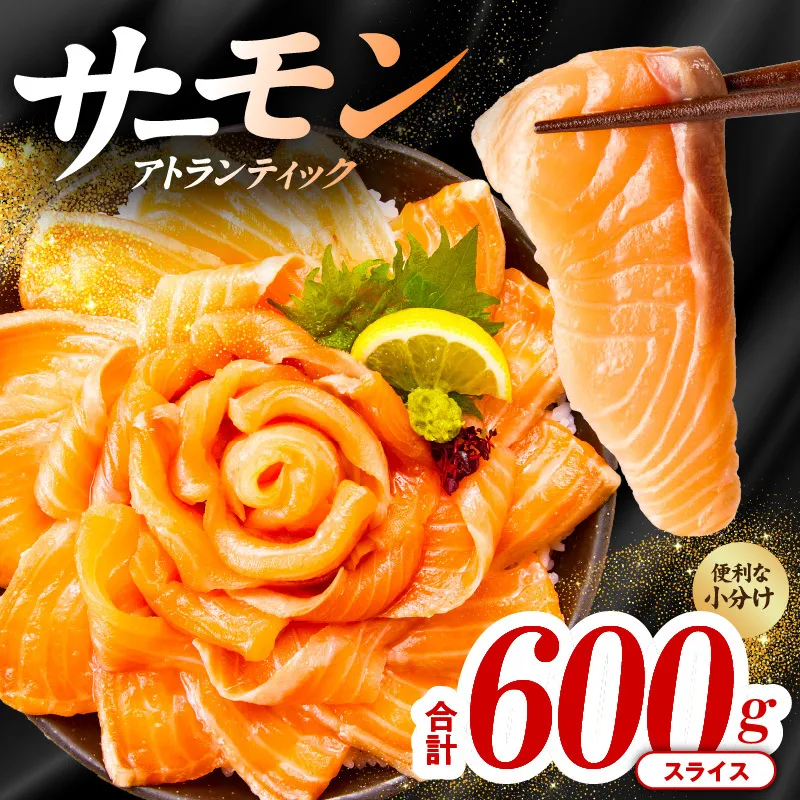 アトランティックサーモン 600g（200g×3）訳あり サイズ不揃い 小分け 便利 010B1143