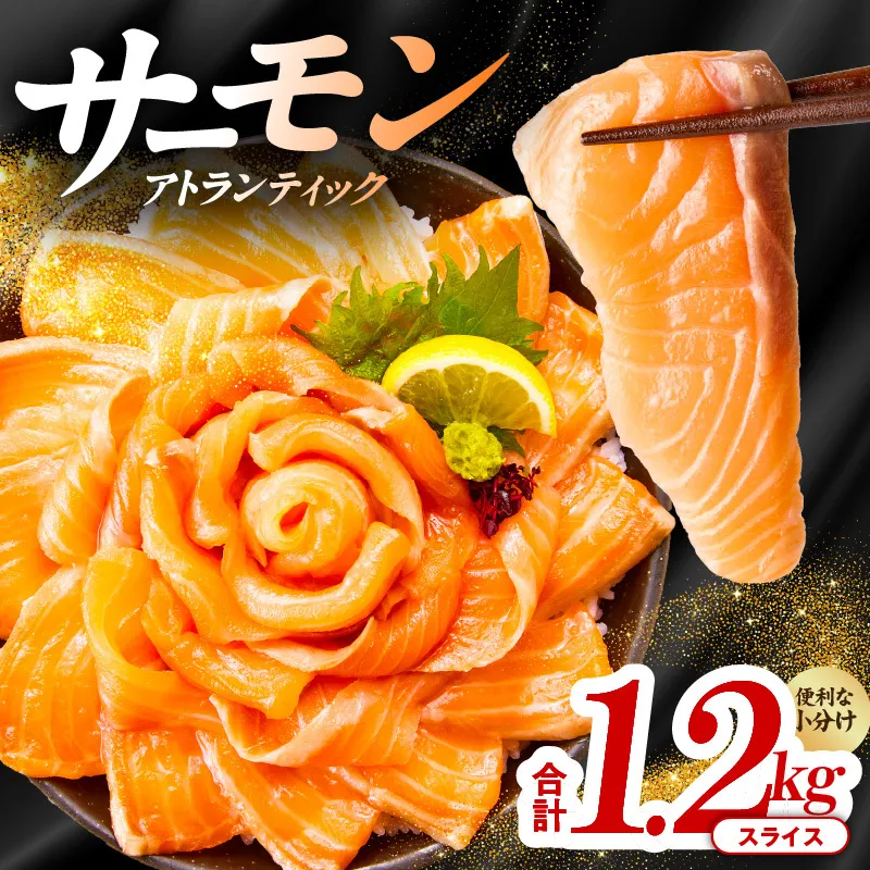 アトランティックサーモン 1.2kg（200g×6）訳あり サイズ不揃い 020C301