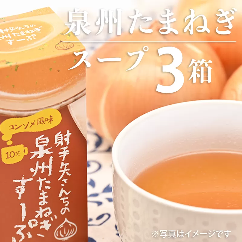 射手矢さんちの玉ねぎスープ 10食×3箱【玉ねぎ タマネギ 玉葱 射手矢農園】 G1306