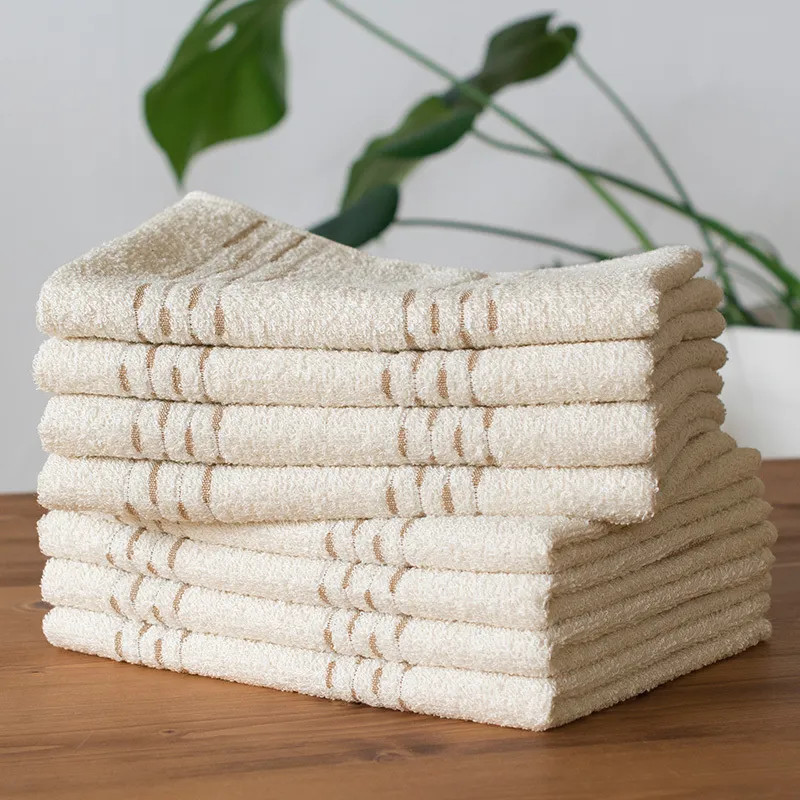 【スピード発送】カラードコットン フェイスタオル 8枚セット G2050