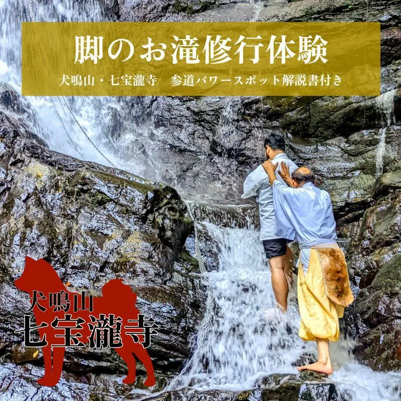 犬鳴山・七宝瀧寺 脚のお滝修行体験＆参道パワースポット解説書付き（2名様） 099H2079