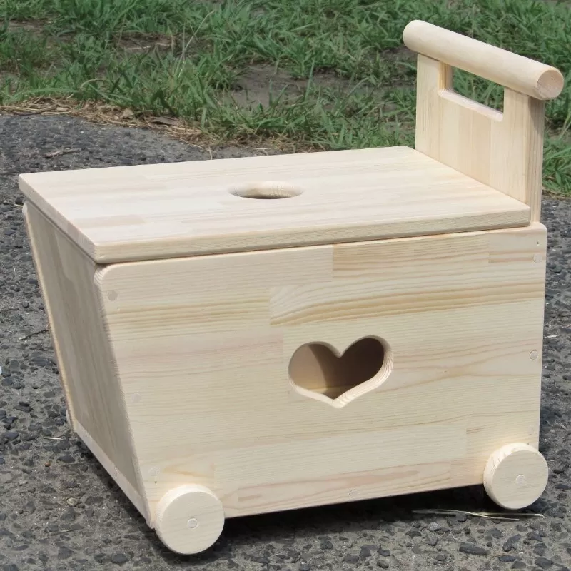 手作り木製 手押し車片面透かし 1型 蓋つき 099H2106