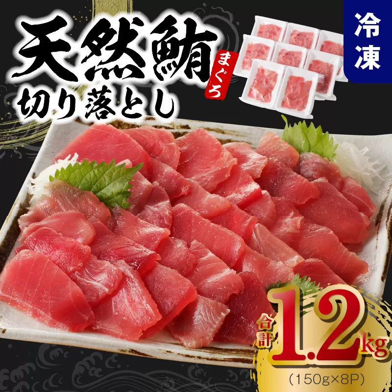 【家計応援】天然まぐろ 切り落とし 合計 1.2kg 小分け 150g×8P【訳あり サイズ不揃い 刺身 海鮮丼 鮪 まぐろ マグロ ユッケ 海鮮 ネギトロ 小分け ファミリー向け】 099H2461