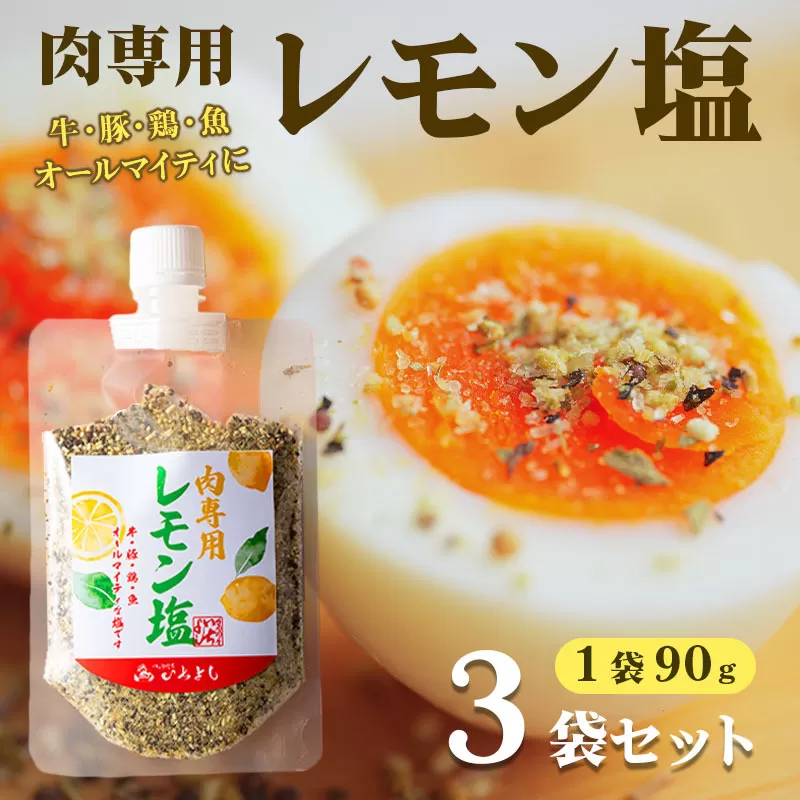 【スピード発送】焼き肉専門店 レモン塩 スパイス 90g×3袋 お試し 005A560
