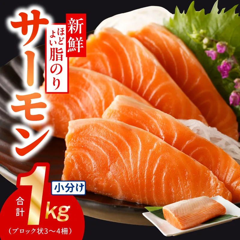【年内発送】サーモン 1kg ポーション【訳あり サイズ不揃い 刺身 海鮮丼 さーもん サラダ カルパッチョ 鮭 さけ シャケ しゃけ 人気 小分け 冷凍 家計応援】 010B1719y