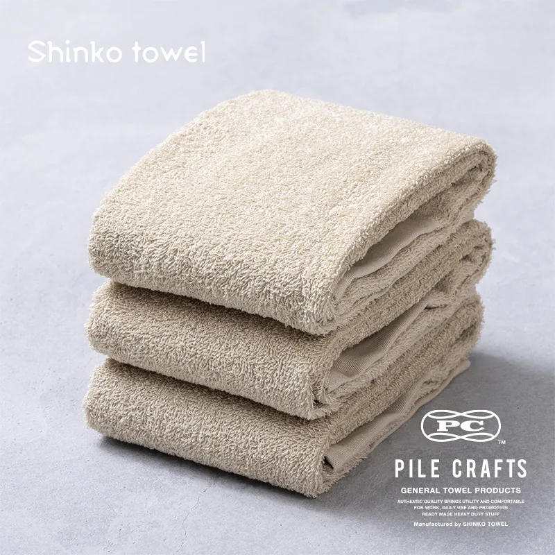 PILE CRAFTS 3枚組 サンド フェイスタオル G2645