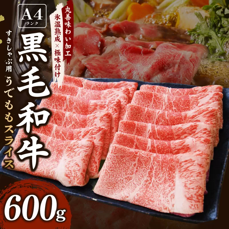 A4ランク 黒毛和牛 すきしゃぶ用 600g【氷温熟成×極味付け すき焼き しゃぶしゃぶ 切り落とし スライス 牛肉 訳あり サイズ不揃い 家計応援】 mrz0088
