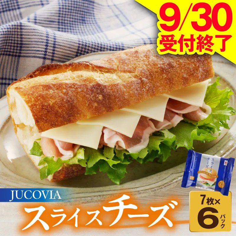 【9/30受付終了】スライスチーズ 7枚×6P【JUCOVIA ムラカワチーズ ちーず 小分け 普段使い 高評価】 005A647