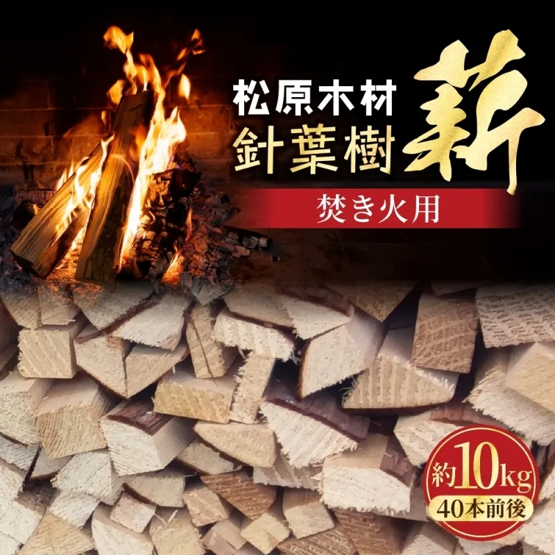 焚き火用 薪 約10kg 40本前後 着火剤付 キャンプ 焚き火 アウトドア 国産 薪ストーブ 099H3588