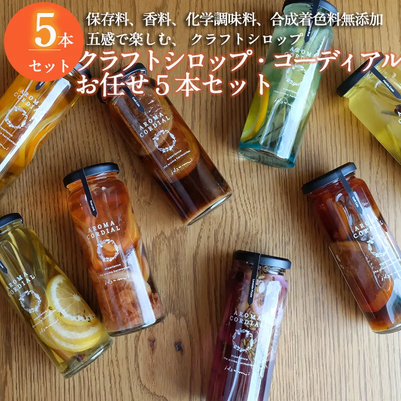 [スピード発送][おまかせ] クラフト飲料シロップ5本セット いずみピクルス NSW