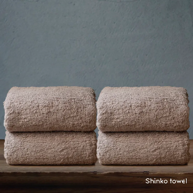 【TVで紹介！】おぅ！え～やん バスタオル（ブラウン）4枚【泉州タオル 国産 吸水 普段使い 無地 シンプル 日用品 家族 ファミリー】  099H4280