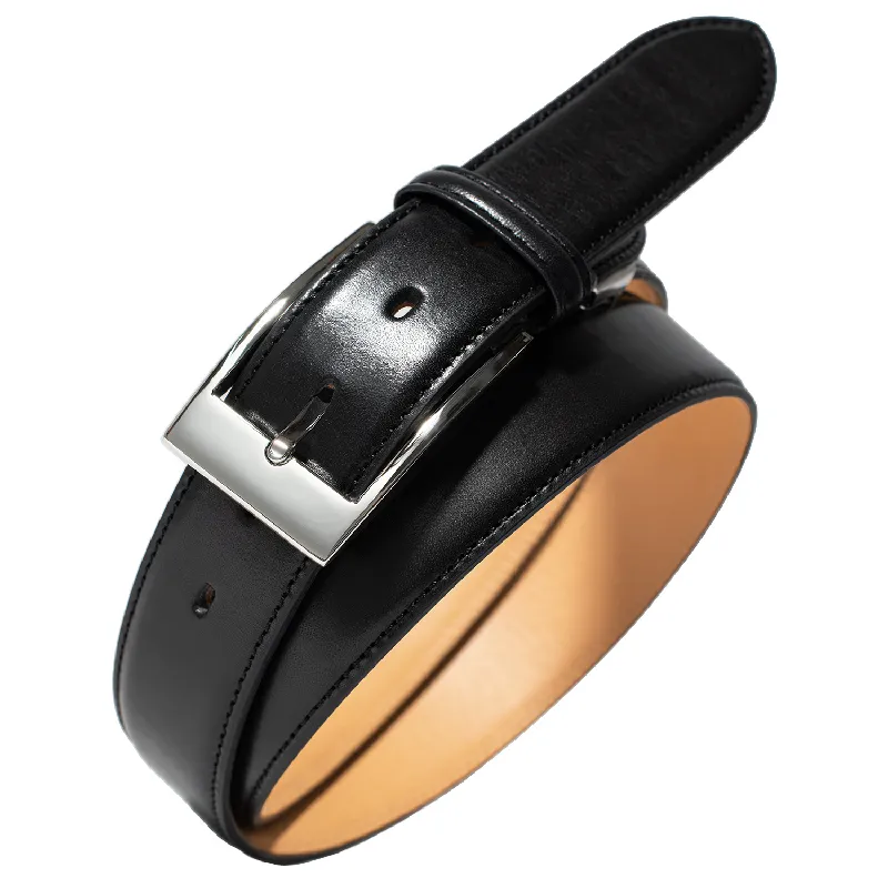 【スピード発送】本革ビジネスベルト35mm幅 ブラック【革ベルト ベルト レザー ビジネス スーツ メンズ 仕事 ファッション 小物 日用品 雑貨】 G2824