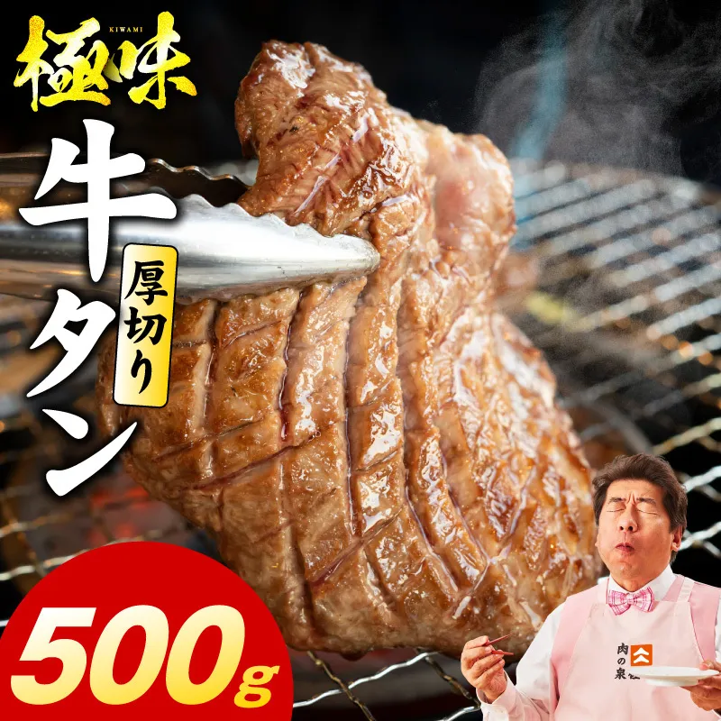 厚切り牛たん 500g【氷温熟成×旨塩ダレ 味付き 訳あり サイズ不揃い 500g 小分け 焼くだけ 焼肉】 mrz0282