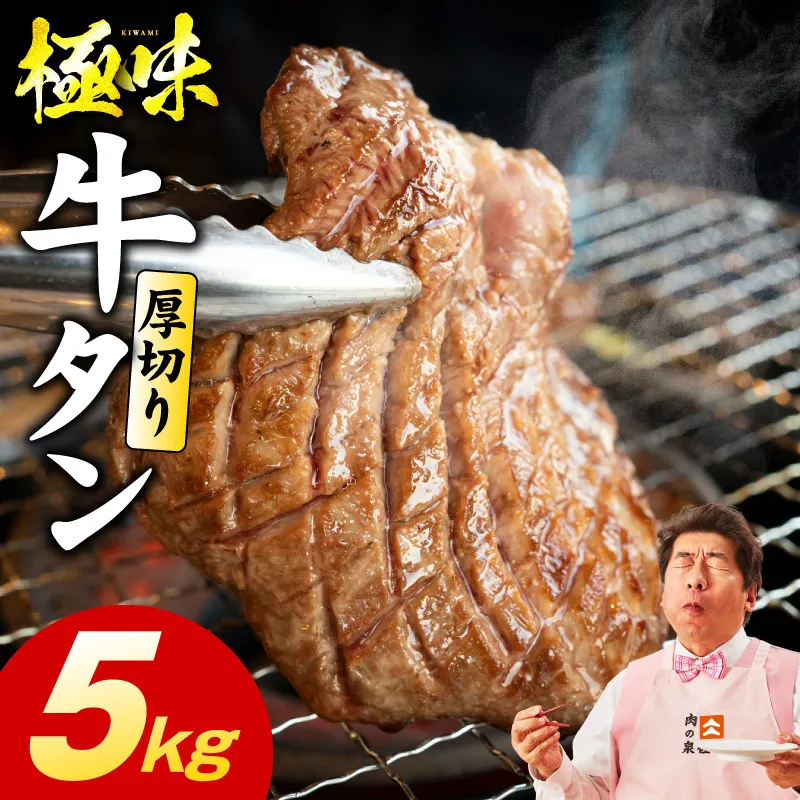 厚切り牛たん 5kg【氷温熟成×旨塩ダレ 味付き 訳あり サイズ不揃い 500g 小分け 焼くだけ 焼肉】 mrz0295