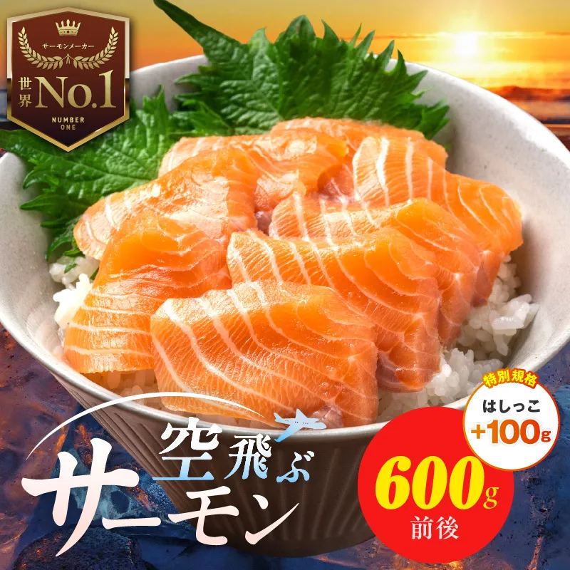 【特別規格】アトランティック サーモン 600g前後＋はしっこ100g【エコパック 小分け 訳あり サイズ不揃い 刺身 さーもん 冷凍 北国からの贈り物】 010B1693-2