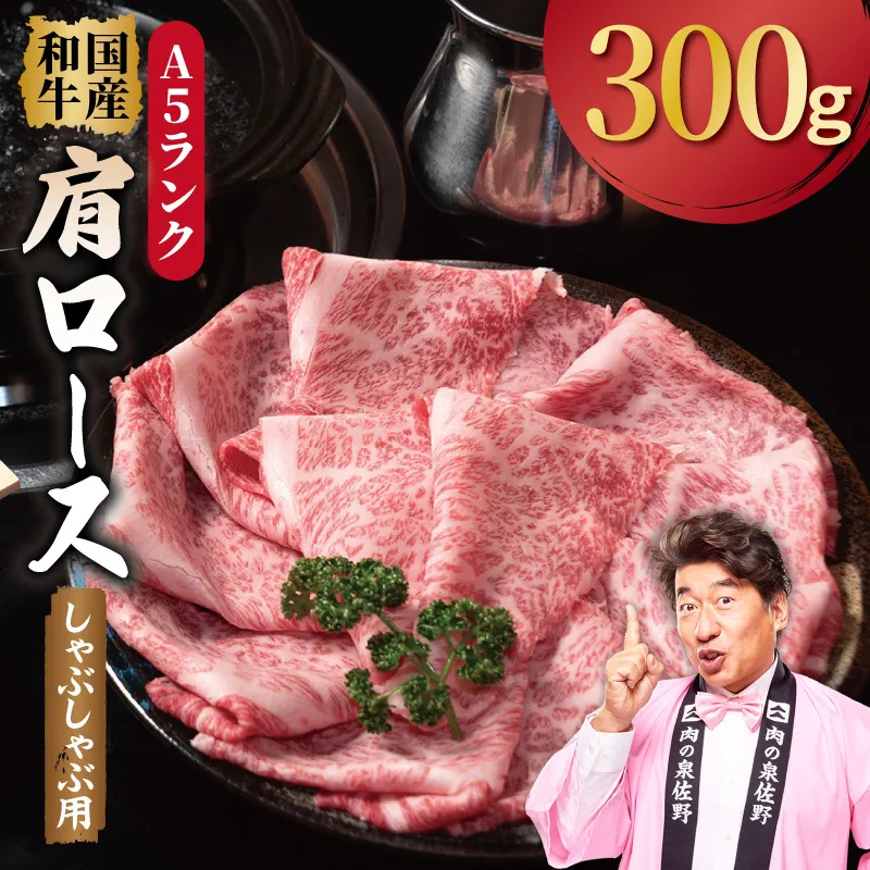 A5ランク 国産和牛 肩ロース 牛しゃぶ 鍋  小分け少量パック（300g×1P） G5252