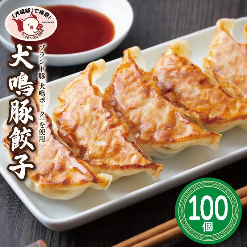 【泉佐野ブランド豚】犬鳴豚餃子 100個【国産 豚肉 ぶたにく 犬鳴ポーク 焼くだけ 人気 総菜 冷凍】 099H4477