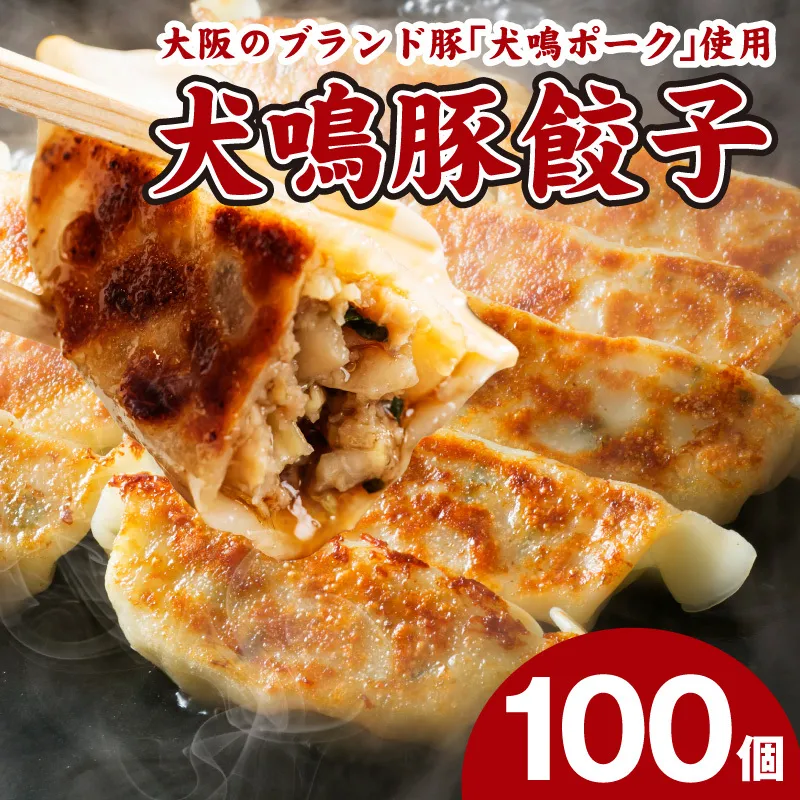 【泉佐野ブランド豚】犬鳴豚餃子 100個【国産 豚肉 ぶたにく 犬鳴ポーク 焼くだけ 人気 総菜 冷凍】 099H4477