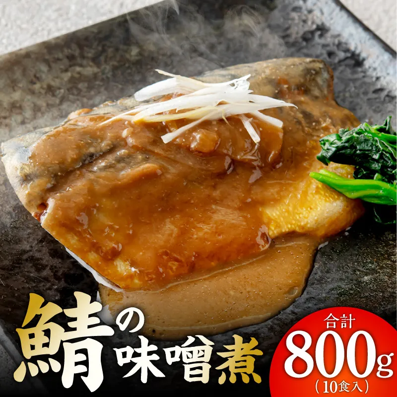 【先行予約】サバの味噌煮 10食 合計800g【2027年1月以降発送 鯖 さば サバ 味噌 煮物 惣菜 おかず 切り身 簡単調理 時短】 G5889