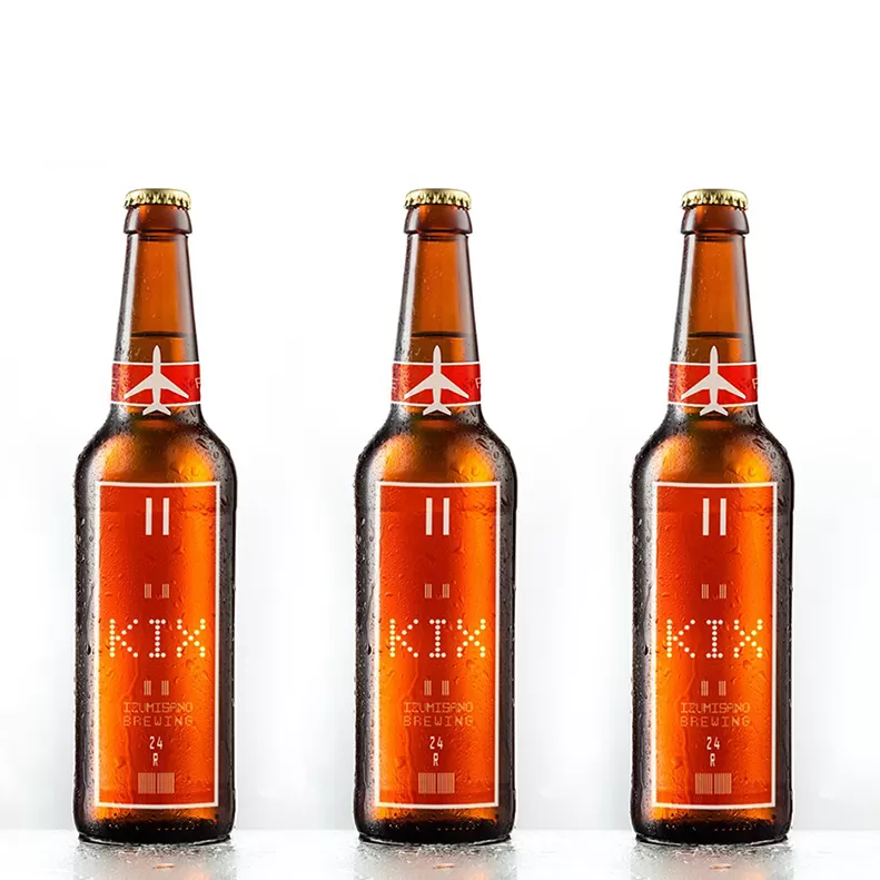 KIX BEER１２本セット（アンバーエール）【クラフトビール ビール お酒 地ビール びーる 瓶ビール 泉佐野ブルーイング】 020C041