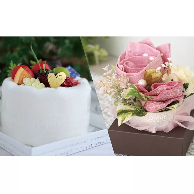 【スピード発送】泉州タオルケーキ＆フラワーセット G1254