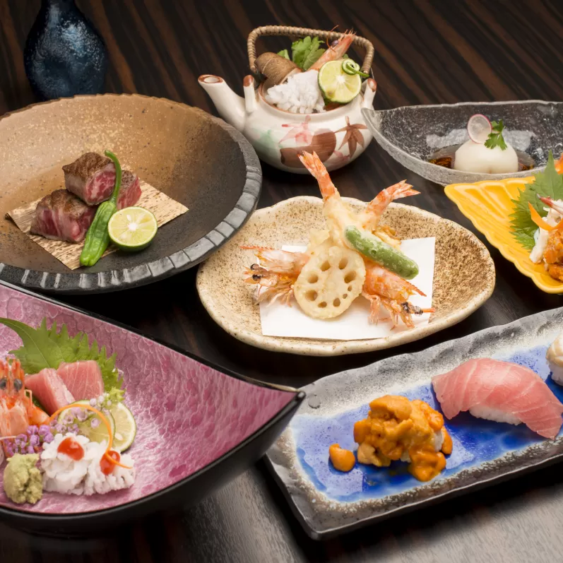 日本料理コースペアチケット 100F001
