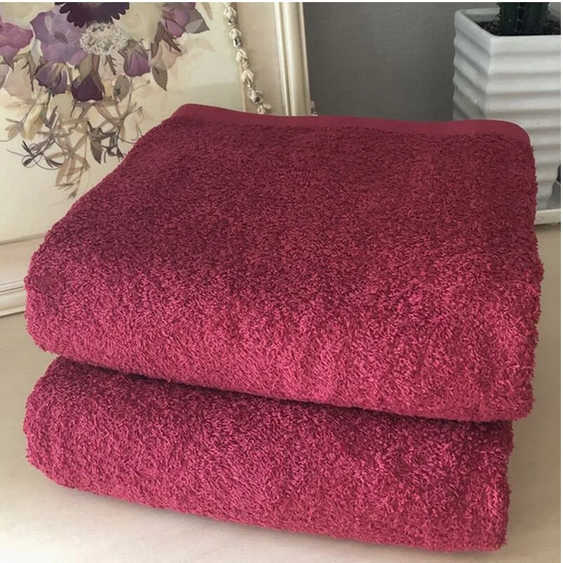 超大判バスタオル２枚セット（ボルドーレッド）泉州タオル 90×170cm【泉州タオル 国産 吸水 普段使い 無地 シンプル 日用品 家族 ファミリー】 020C470