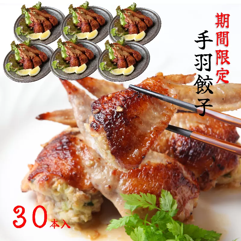 【期間限定】手羽餃子 30本 日本料理屋のお惣菜 小分け 10本×3P