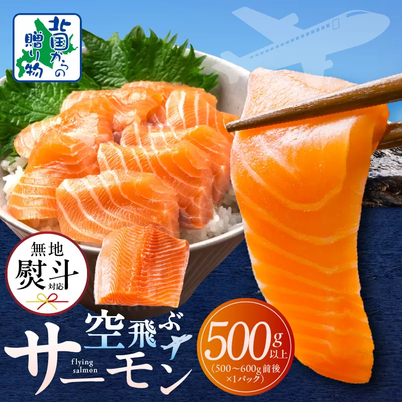 【無地熨斗】アトランティックサーモン 総量 500g以上【フィレ エコパック 訳あり サイズ不揃い 刺身 さーもん 冷凍 北国からの贈り物】