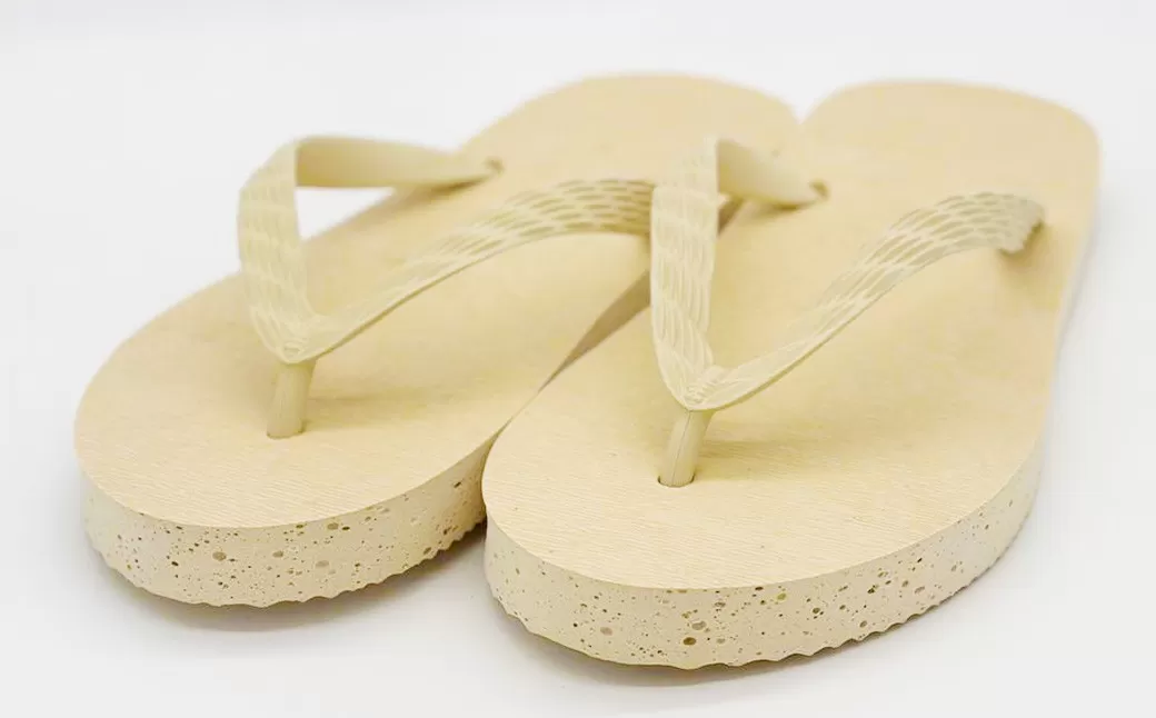 牡蠣殻 ビーチサンダル アップサイクル サンダル スリッパ ファッション お洒落 オシャレ ビーチ アップビーチサンダル 海