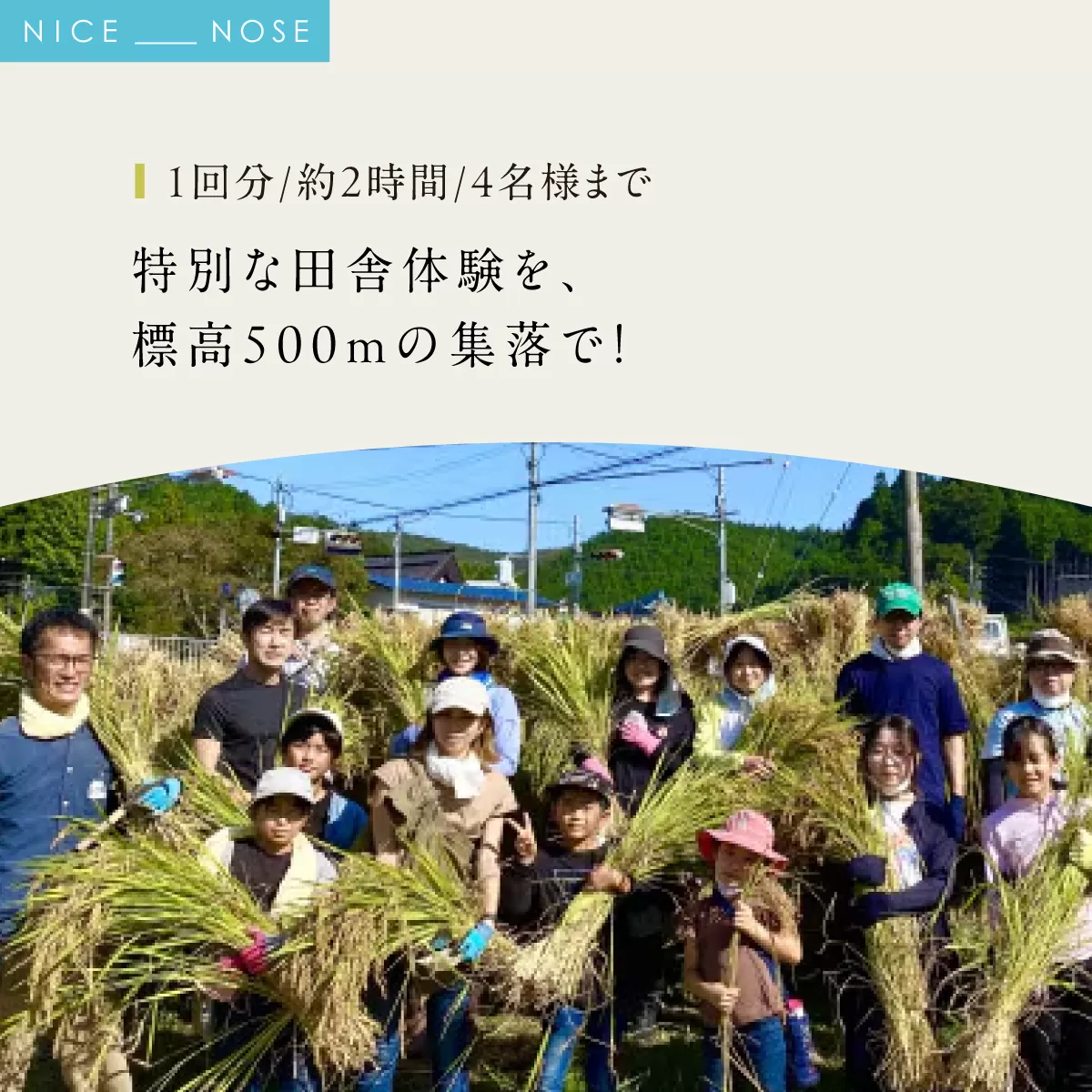 特別な田舎体験を、標高500mの集落で！(1回分/約2時間/4名様まで) | 天王恵み会 |  農業体験 田舎体験 体験 チケット 自然体験 旅行 特別な時間 ハイキング 川遊び ホタル観賞 標高500m 日帰り アクティビティ アウトドア |  大阪府 能勢町 送料無料