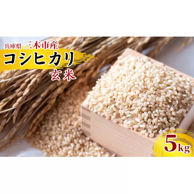 三木市産コシヒカリ「玄米」　5kg