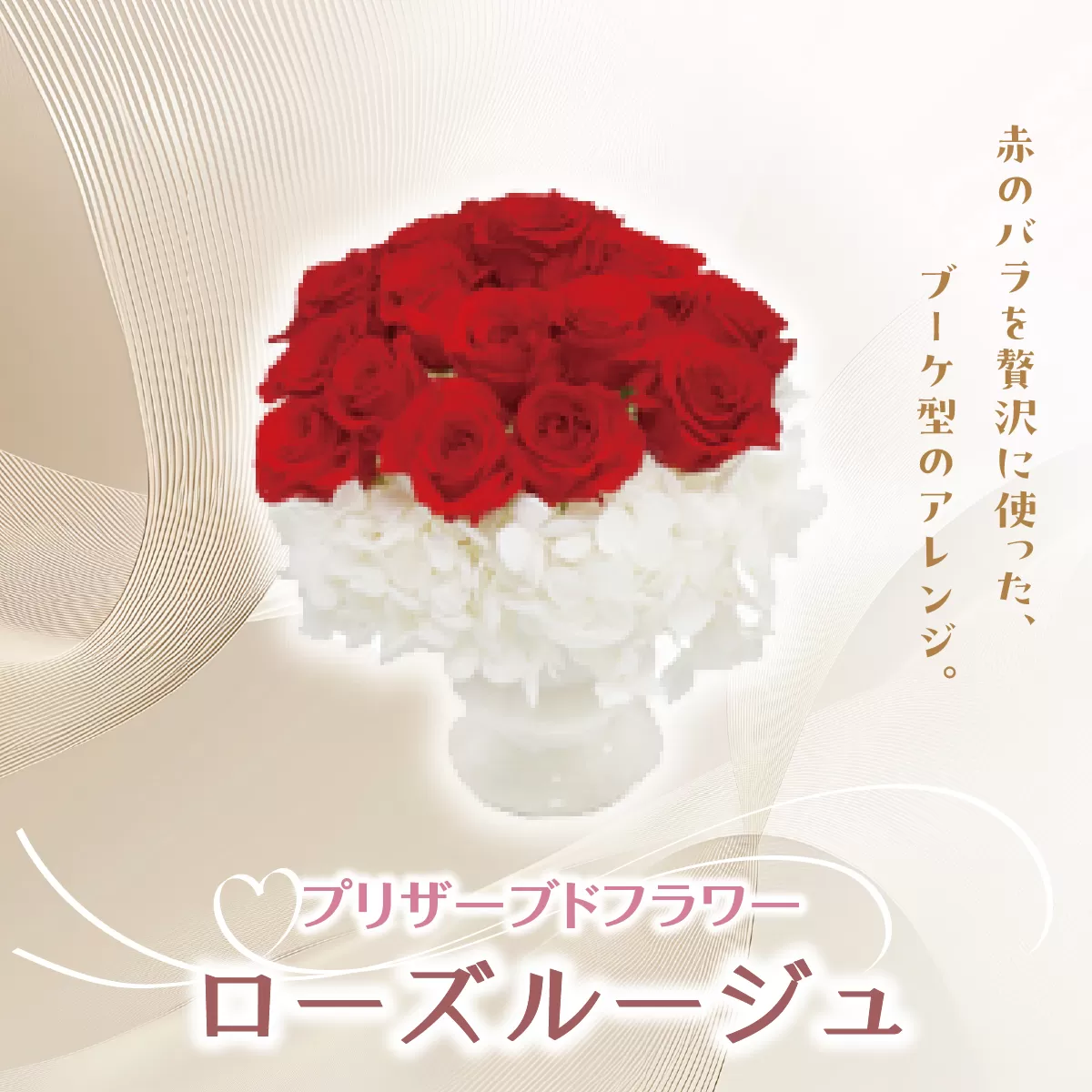 プリザーブドフラワー ギフト ローズルージュ  【花 フラワー 天然 国産 ギフト プレゼント 記念日 お祝い プチギフト 贈り物 お花 水かえ不要 枯れない プリザーブドフラワー】
